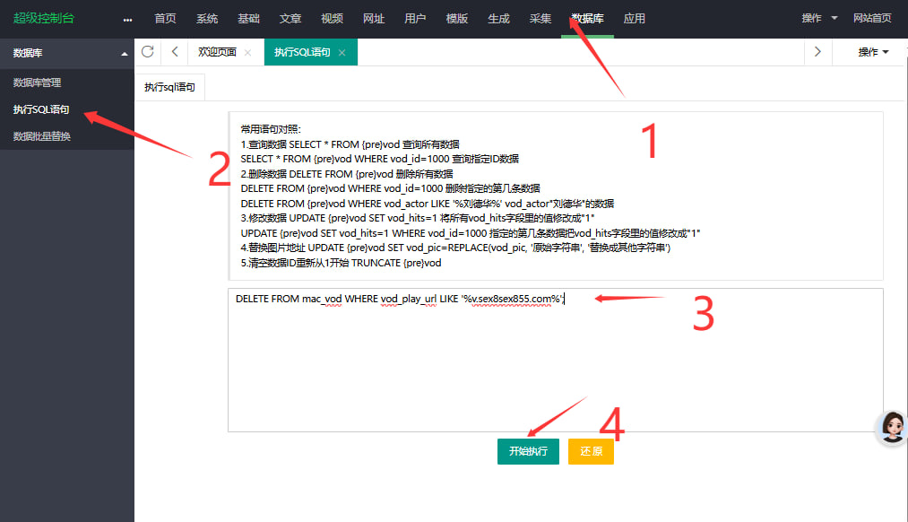 截图2.jpg - 执行SQL界面