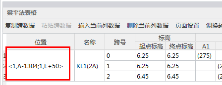 平法表格